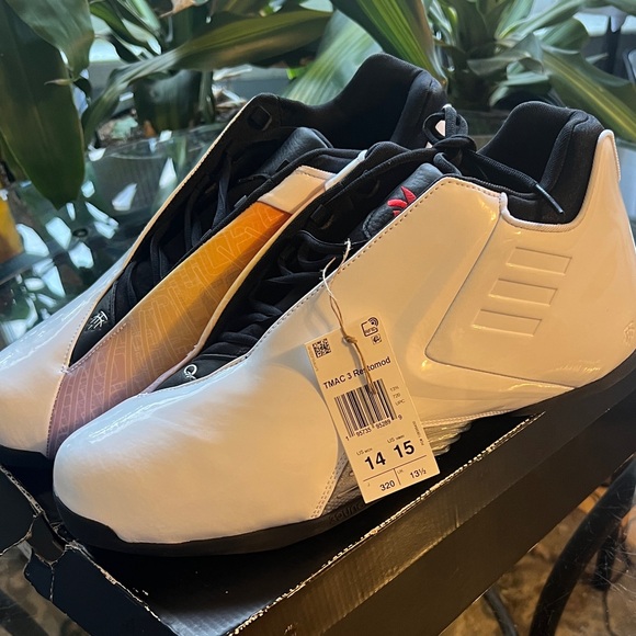 Adidas TMAC 3 Restomod Men's White and Black Basketball Shoes